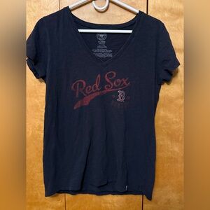 Boston Red Sox V-neck T shirt women size XL